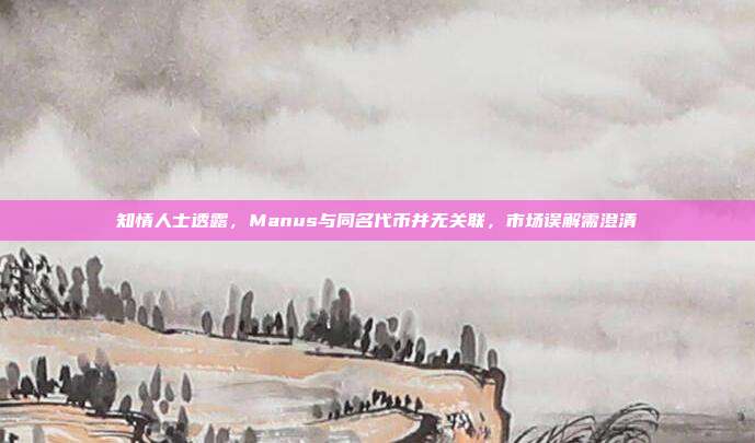 知情人士透露，Manus与同名代币并无关联，市场误解需澄清