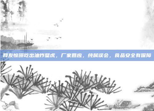 网友惊曝吃出油炸壁虎，厂家回应，纯属误会，食品安全有保障